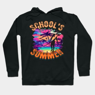 Out For Summer, Hello Summer Funny Surfer Riding Surf Surfing Lover Gifts Hoodie